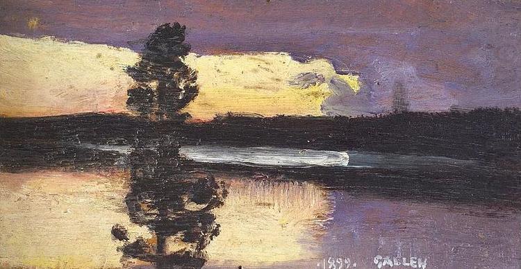 Akseli Gallen-Kallela Sunset oil painting picture